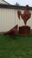 Sculptures Coq et Poule