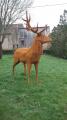 Sculpture Cerf en métal