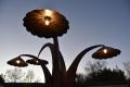Sculpture lampe en métal